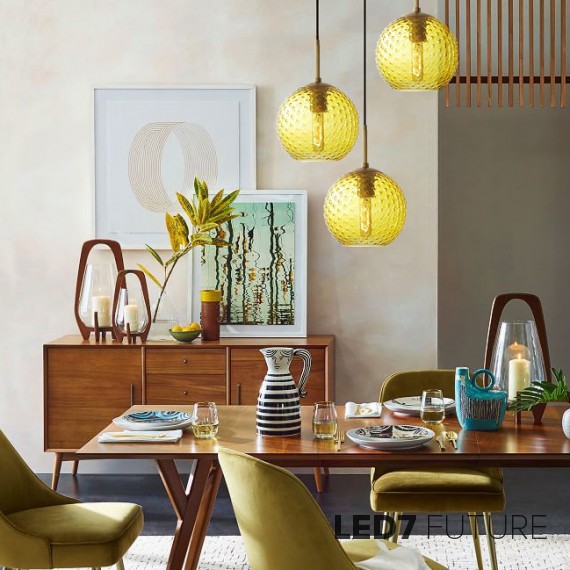 Loft Industry Modern - Glass Dots Chandelier